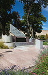 Memorial to onetime U.S. Representative Wayne Aspinall, installed in 2007 in his hometown of Palisade, an agricultural town in Mesa County, Colorado