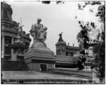 Sculpture in front of the east restaurant pavilion at the 1904 World's Fair