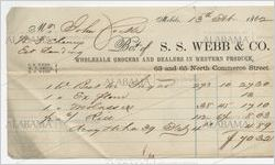 Receipt for payment from John Cocke to S. S. Webb and Company, Mobile, Alabama, February 13, 1862