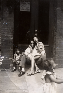 Lee and Renee Harris, Howard Brown, and an acquaintance at a family gathering