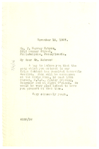 Thumbnail for Letter from W. E. B. Du Bois to J. Harvey Hebron