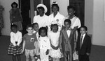 Candy Lane Pre-School event group portrait, Los Angeles, 1989