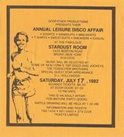 Stardust Room, July 17, 1982