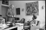 Margaret Walker Alexander and Donald Gallup, office in Beinecke Library at Yale University, 1978.(YSP 23-78-4)