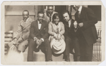 Gwendolyn Bennett with a group of friends: Charley Boyd, Hoggie Payne, Jayfus Ward, "The Fat One" Hoffman and "Bon Bon" Simmons