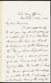 Letter to] My Dear Garrison [manuscript