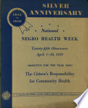 National negro health week