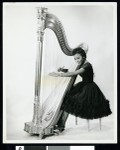 Harpist Toni Lavonne Robinson, Los Angeles, ca. 1951-1960