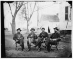 [Brandy Station, Va. Four provost marshals of the 3d Army Corps]