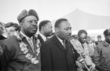 Ralph Abernathy and Martin Luther King Jr. during the Selma to Montgomery March.