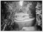 Crusader church. Gethsemane. 1937. Remains of the Crusader church. Pier for four pillars, close up