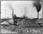 Asphalt machinery on fairgrounds