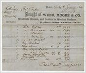 Receipt for payment from John Cocke to Webb, Moore, and Company, Mobile, Alabama, January 27, 1860