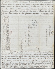 Thumbnail for Letter to] Rev & Dear Sir [manuscript