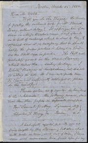 Letter to] Dear Mr. Webb [manuscript