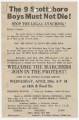 Flyer from Scottsboro Defense Committee in Philadelphia, Pennsylvania, to the Governor of Alabama in Montgomery, Alabama.