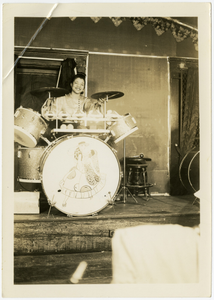 Pauline Braddy, member of The Piney Woods All Girls Band, Sweethearts of Rhythm, drummer]. [black-and-white photoprint