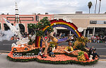 The City of Torrance, California's, "Follow Your Dreams" float in the 124th Rose Parade in Pasadena, California