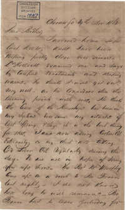 Thumbnail for 250. Hugh Lynch to Bp Patrick Lynch -- November 24, 1862