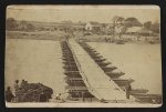 Mexican side, pontoon bridge over Rio Grande River