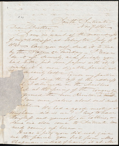 Thumbnail for Letter from Samuel Joseph May, South Scituate, [Mass], to William Lloyd Garrison, Nov[ember] 7. 1841