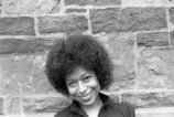 Alice Walker: Outside by church. New Haven, Conn. (AWaP 1-76-4 #76/77)