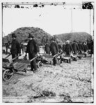 [Savannah, Ga., vicinity. Sherman's troops removing ammunition from Fort McAllister in wheelbarrows]