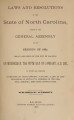 Thumbnail for Laws and resolutions of the State of North Carolina, passed by the General Assembly at its session [1887] Laws, etc.