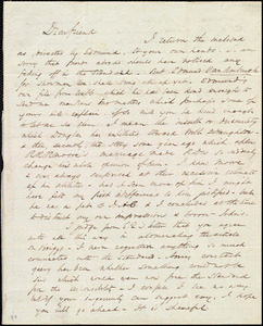 Letter from Wendell Phillips, [Boston, Mass.], to Maria Weston Chapman, [17 Aug. 1846?]