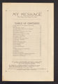 My Message, Official Organ of the Diocese of St. Cloud (St. Cloud, Minnesota), Volume 1, Number 1