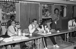 Maxine Waters speaking at a community meeting, Los Angeles, 1984