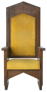 Pastor's chair from the First African Methodist Episcopal Church of Los Angeles