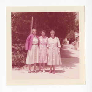 Chromogenic print of Frances Albrier with two unidentified women