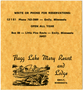 Advertising card for Flagg Lake Mary Report