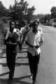 Edward Rudolph leading marchers down a street in Prattville, Alabama, during a demonstration sponsored by the Autauga County Improvement Association.