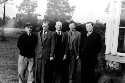 Unidentified group of men. Jackson Davis wearing the hat