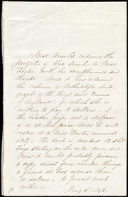 Letter to Miss Weston] [manuscript