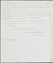 Letter to] My Dear Sir [manuscript