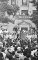 Stokely Carmichael addressing the crowd in front of the capitol in Jackson, Mississippi, at the end of the March Against Fear begun by James Meredith.