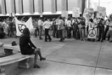 Anti-war demonstration in downtown Birmingham, Alabama.