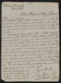 Personal Correspondence. Letters To Manuel Gallego From Pedro Gomez y Garcia and Mariana Gomez y Garcia. To: Manuel Gallego. December 2, 1797. Tobarra, Spain.