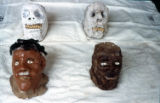 Clay sculptures by James "Son" Thomas circa 1971.(Box 7)