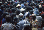 Large crowd at the Blacks and Whites Carnival, Nariño, Colombia, 1979