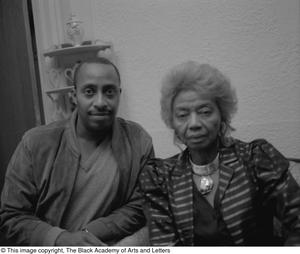 J'Lena Boykin and son posing for portrait