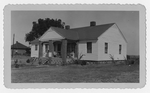 Photograph of a newly constructed house, Manchester, Georgia, 1953