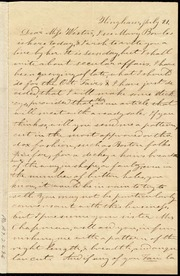 Letter to] Dear Miss Weston [manuscript