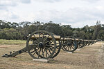 Cannons at the Raymond Military Park in Raymond, Mississippi, which commemorates the Battle of Raymond of 1863 in the U.S. Civil War