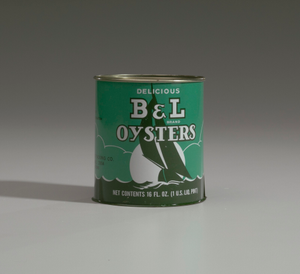 Oyster can used by the Bivalve Oyster Packing Company