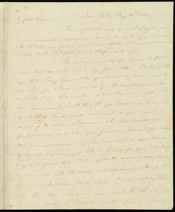 Thumbnail for Letter from Charles Wheeler Denison, New York, to William Lloyd Garrison, Jan'y 21st, 1833