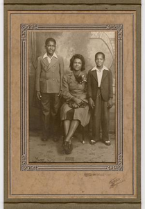 Photograph of an African-American Woman With Two Boys